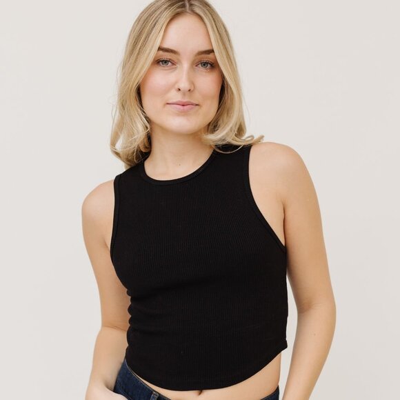 AGOLDE Nova Tank in Black - Picture 1 of 5